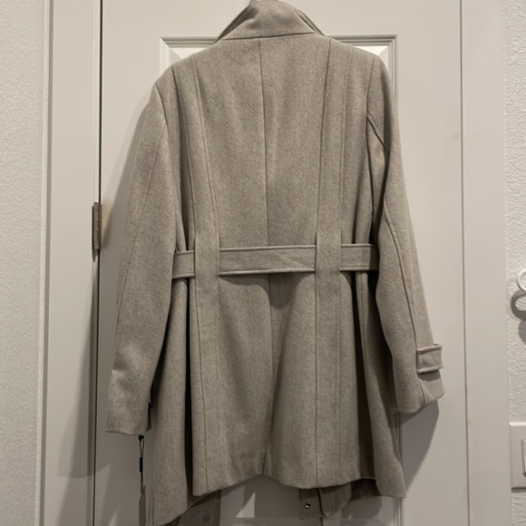 NWT Light Gray Calvin Klein Wool Coat - Picture 8 of 8